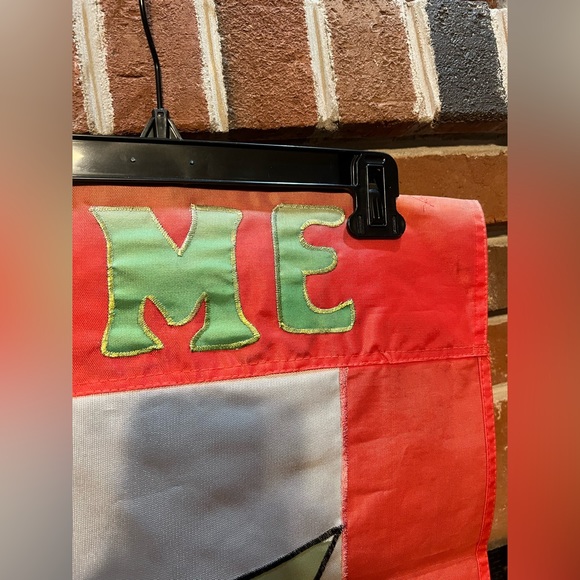 Vintage 90s Welcome W/ Pineapple Flag - Picture 4 of 14